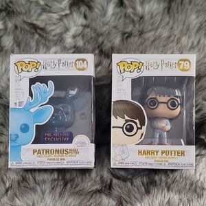 Funko Harry Potter and Patronus Figures - Blue and Gray